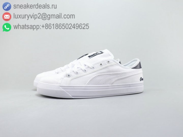 Puma Capri Unisex Canvas Shoes Low White White Size 36-44